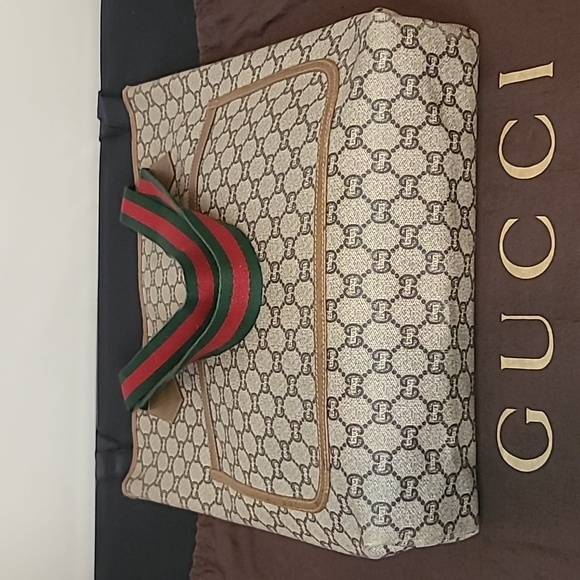 GUCCI PLUS VINTAGE 70’S WEB SHERRY TOTE FROM LIMITED RUN GUCCI PLUS COLLECTION - Picture 15 of 17
